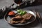 Grilled premium rib eye beef steak