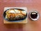 Grilled Saba with rice, Grill fish with sauce , Saba fish teriyaki sauce, Japan food