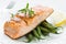 Grilled Salmon with Green Beans