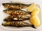 Grilled Sardines Plate with Potato