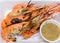 Grilled shrimp and seafood sauce