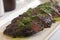 Grilled skirt steak