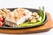 grilled snapper fish steak