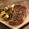 Grilled steak with brussel sprouts