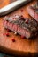Grilled steak with peppercorns
