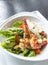 Grilled tiger prawn salad