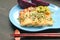Grilled Tofu and Fresh Daikon Microgreens Salad with Steamed Purple  Sweet Potatoes