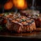 Grilled veal, BBQ delight, steak perfection, savory meat indulgence