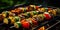 Grilled Vegetable Skewer - Seasoned Perfection - Outdoor Grilling