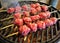 Grilling Pork Meatball Skewers