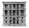 Grimani Palace at Venice A more determined imitation of Roman architecture vintage engraving
