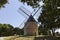 Grimaud, 17th century Saint Roch\'s windmill, Provence, France