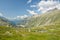 Grimselpass, high mountain pass in Swiss Alps