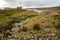 Grimwith Reservoir Snave barn near Hebden in the Yorkshire Dales