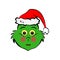 Grinch in bewilderment emoji icon