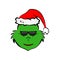 Grinch in cool in sunglasses emoji icon