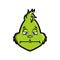 Grinch emoji Pensive Face sticker