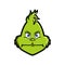 Grinch emoticon emoji Angry Face