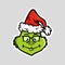 Grinch emoticon emoji Geek Nerd face