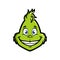 Grinch emoticon Grinning Face Sticker