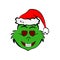 Grinch in eyes with hearts emoji icon