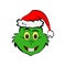 Grinch in smile emoji icon