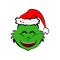 Grinch in smile emoji icon