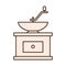 Grind machine coffee icon