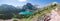 Grinnell Lake Panoramic - Glacier National Park