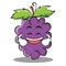 Grinning grape character cartoon collection