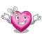 Grinning Heart box isolated in the character
