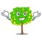 Grinning lemon tree isolated with the mascot