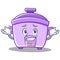 Grinning rice cooker character cartoon