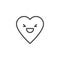 Grinning Squinting Face emoticon outline icon