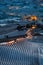 Grinzane Castle panoramic view in Langhe Region in winter duri