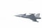The Gripen plane above the horizon