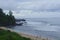 Gris-Gris beach with a bird`s-eye view on the island of Mauritius