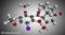 Griseofulvin molecule. It is antifungal antibiotic, used for treatment of fungal infections. Molecular model