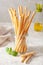 Grissini crispy italian bread sticks