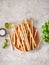 Grissini crispy italian bread sticks