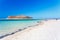 Gritty beach of Balos lagoone on Crete. Greece.