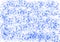 Gritty Grunge Dark Blue Texture Background Abstract on White