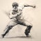 Gritty Realism: Dynamic Martial Arts Portrait Of David In Charcoal