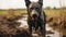 Gritty Reportage: Contest-winning Uhd Portrait Of Dog In Muddy Savannah Meadow
