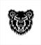 Grizzly Bear Mascot Vector Logo.
