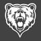 Grizzly head vector