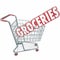 Groceries Shopping Cart Word Store Food Products