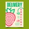 Grocery Delivery Creative Advertise Poster Vector