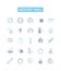 Grocery mall vector line icons set. Grocery, Mall, Supermarket, Food, Store, Shopping, Market illustration outline