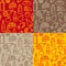 Grocery seamless pattern